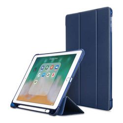 Чехол-книжка Gurdini для iPad 10.2 с держателем для Apple Pencil  (темно-синий)