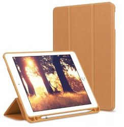 Чехол-книжка Gurdini для iPad 10.2 с держателем для Apple Pencil  (светло-коричневый)