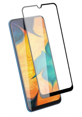 Защитное стекло CTI для Samsung A30s с рамкой 3D (прозрачное)