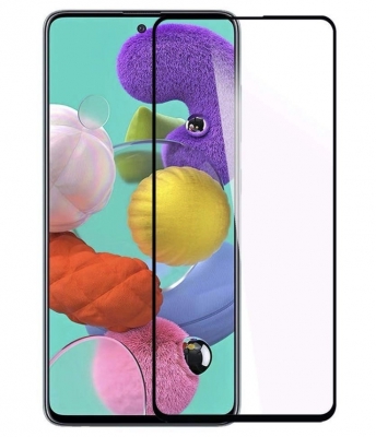 Защитное стекло CTI  для Samsung Galaxy A71 с рамкой 3D (прозрачное)