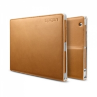 The new iPad 4G LTE Leather Case Folio.S Plus Series Brown