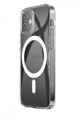 Чехол клип-кейс силиконовый HOCO Premium c поддержкой MagSafe для Apple iPhone 12 mini (прозрачный)