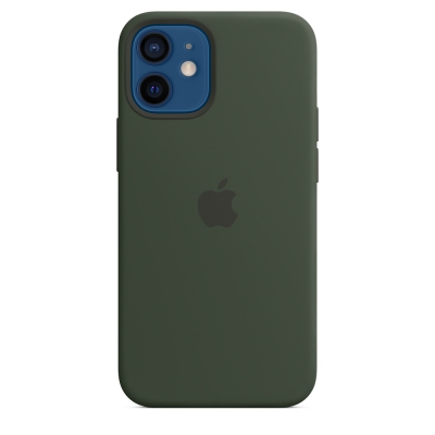 Чехол клип-кейс силиконовый Apple Silicone Case MagSafe для iPhone 12 mini, цвет «кипрский зелёный» (MHKR3ZE/A)