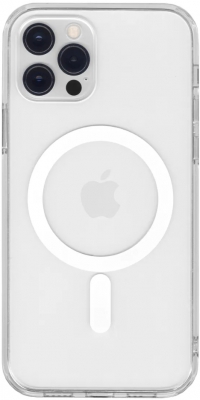 Чехол клип-кейс силиконовый REMAX Crystal Series RM-1690 c поддержкой MagSafe для Apple iPhone 12/12 Pro (прозрачный)