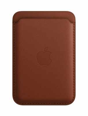 Кожаный чехол-бумажник MagSafe с функцией Find My для iPhone, «Умбра» (MPPX3ZE/A)