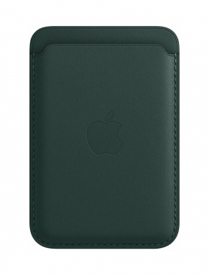 Кожаный чехол-бумажник MagSafe с функцией Find My для iPhone, «зеленый лес» (MPPT3ZE/A)