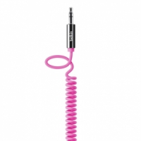 Belkin MIXIT↑ Coiled Cable Pink - Кабель AUX jack-jack