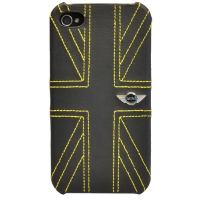 Чехол Mini Hard Leather Union Jack Yellow (MNHLP4UJYE)  для iPhone 4/4S 