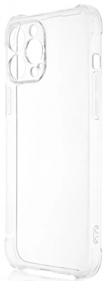 Чехол клип-кейс противоударный CTI для Apple iPhone 13 Pro Max из силикона с усиленными уголками и с защитой объектива камеры (прозрачный)