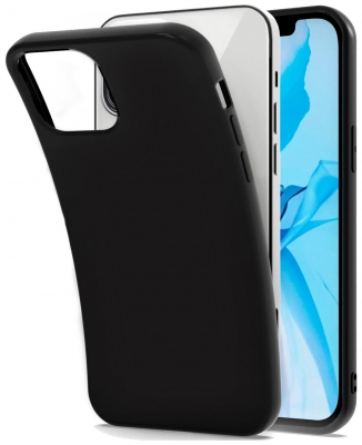Чехол клип-кейс силиконовый CTI для Apple iPhone 13 Pro (6.1) (черный)