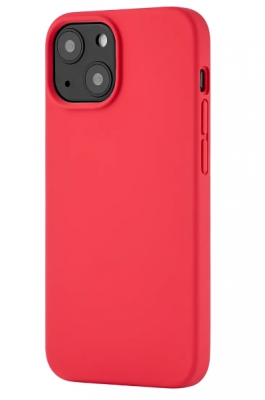 Чехол накладка Deppa Liquid Silicone Pro 88100 для iPhone 13 (красный)