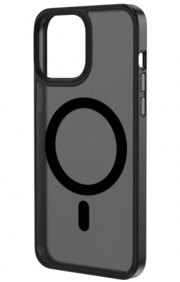Чехол накладка Gurdini Shockproof touch series c поддержкой Magsafe для iPhone 13/14 (черный)