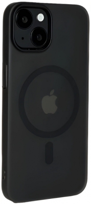 Чехол тонкий накладка Gurdini Slim Series c поддержкой MagSafe для Apple iPhone 14/13 (серый)