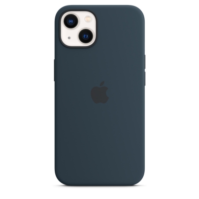 Чехол клип-кейс силиконовый Apple Silicone Case MagSafe для iPhone 13 Pro, цвет «синий омут» (MM293ZE/A)
