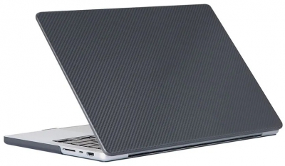 Чехол-накладка Gurdini для MacBook Pro 16 (2021, на процессоре M1 Pro/M1 Max) (под карбон черный)