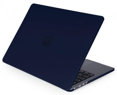 Чехол-накладка текстурная Gurdini для MacBook Pro 16 (2021-2022) (карбон темно-синий)