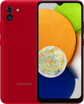 Смартфон Samsung Galaxy A03 4/128Gb красный