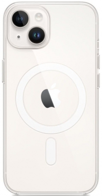 Чехол клип-кейс Apple Case MagSafe для iPhone 14, прозрачный (MPU13ZM/A)
