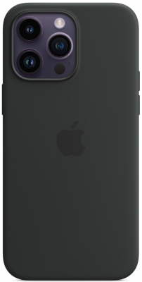 Чехол клип-кейс силиконовый Apple Silicone Case MagSafe для iPhone 14 Pro, цвет «тёмная ночь» (MPTE3ZM/A)