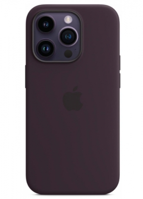 Чехол клип-кейс силиконовый Apple Silicone Case MagSafe для iPhone 14 Pro, цвет Elderberry «Бузина» (MPTK3ZM/A)