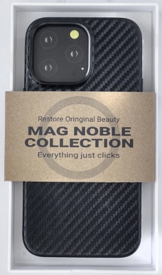 Чехол карбоновый K-DOO MAG NOBLE COLLECTION c поддержкой MagSafe для iPhone 14 Pro (черный)