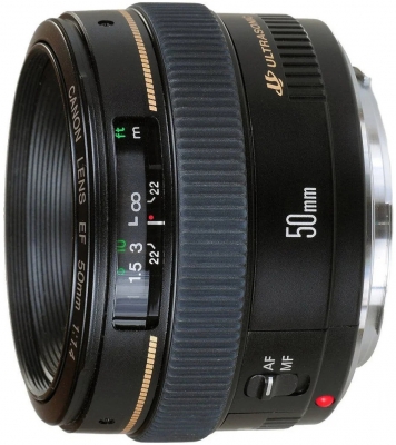 Объектив Canon EF 50mm f/1.4 USM, черный