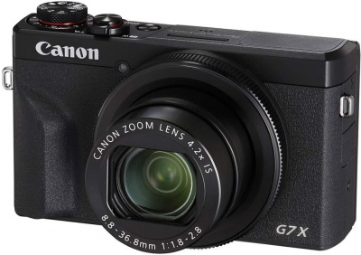 Фотоаппарат Canon PowerShot G7X Mark III, Чёрный  (Black) (f/1.8-2.8)