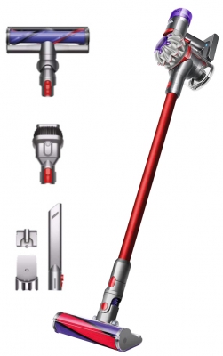 Вертикальный пылесос Dyson V8 (SV25), серебристый/красный