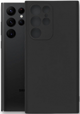 Чехол накладка силиконовая CTI для Samsung Galaxy S23 Ultra (SM-S918) черный