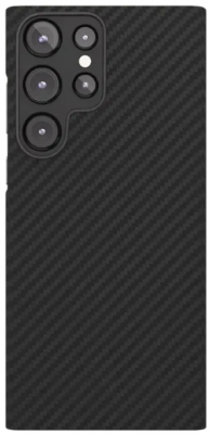 Чехол ультратонкий кевларовый VLP Kevlar Case с поддержкой MagSafe для Samsung S23 Ultra (черный)