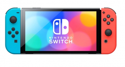 Игровая приставка Nintendo Switch OLED 64 ГБ, неоновый синий/неоновый красный (HK)