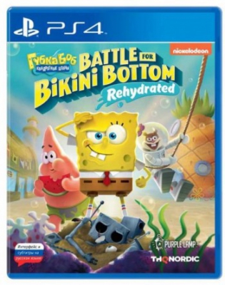 Игра Губка Боб / SpongeBob SquarePants: Battle For Bikini Bottom – Rehydrated для PlayStation 4/5 (дисковая версия, русская версия) CUSA 14909