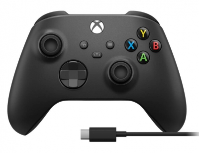 Геймпад Microsoft Xbox Series  черный (1V8-00006) + кабель USB-C