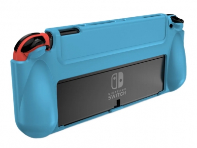 Защитный чехол с ручками X6 для Nintendo Switch Oled (синий)
