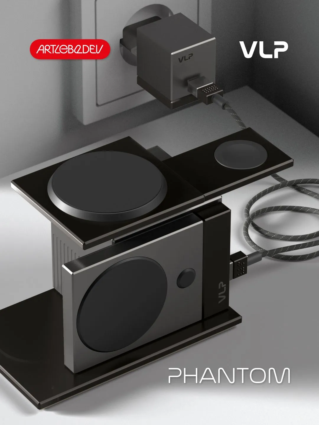 Сетевое зарядное устройство VLP NEO 45Вт USB-С/QC 1075002 (Phantom, Фантом)