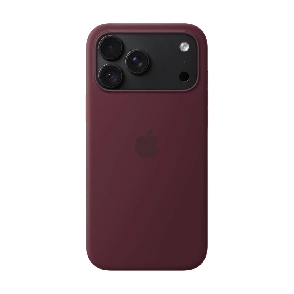Чехол клип-кейс силиконовый Apple Silicone Case MagSafe для iPhone 18 Pro Max, цвет Burgundy, Бордовый (MK194)