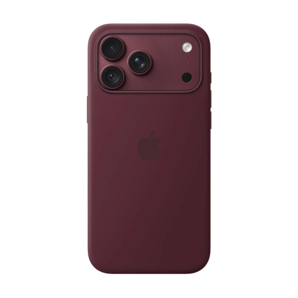 Чехол клип-кейс силиконовый Apple Silicone Case MagSafe для iPhone 18 Pro Max, цвет Burgundy, Бордовый (MK194)