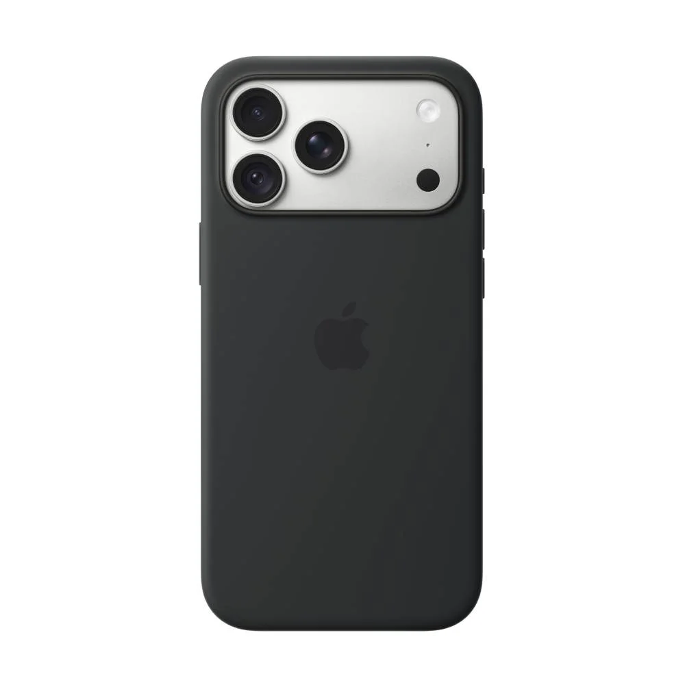 Чехол клип-кейс силиконовый Apple Silicone Case MagSafe для iPhone 18 Pro, цвет black, черный (MK8Y4)