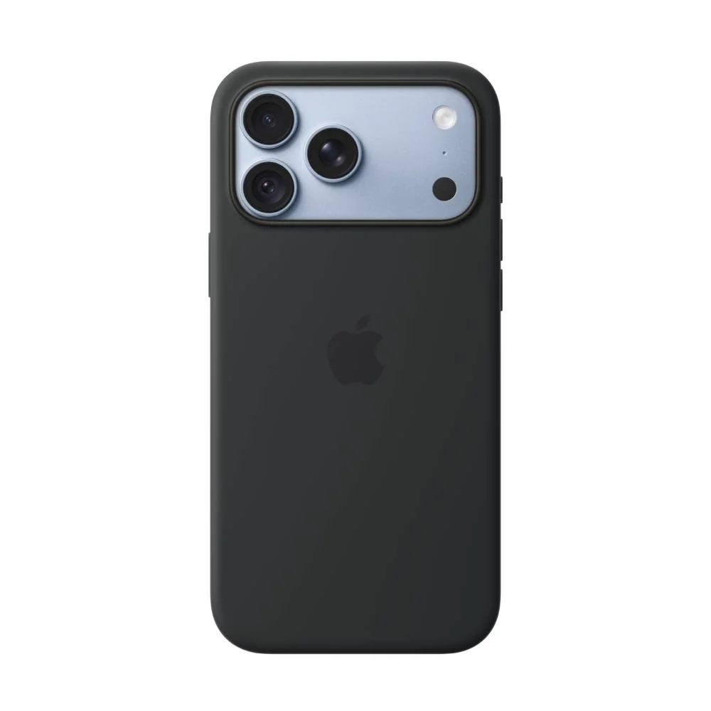 Чехол клип-кейс силиконовый Apple Silicone Case MagSafe для iPhone 18 Pro, цвет black, черный (MK8Y4)