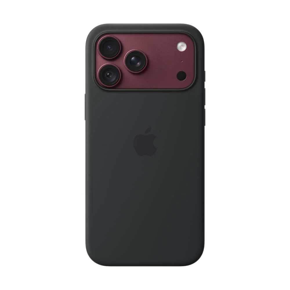 Чехол клип-кейс силиконовый Apple Silicone Case MagSafe для iPhone 18 Pro, цвет black, черный (MK8Y4)