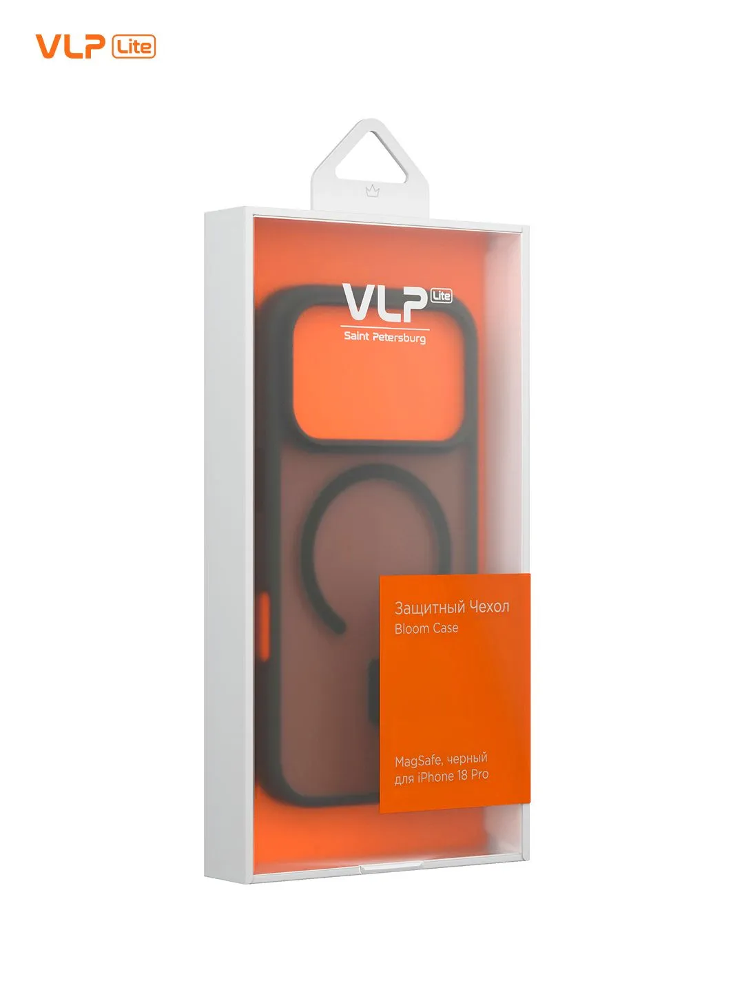 Чехол защитный VLP LITE Bloom Case с MagSafe для iPhone 18 Pro (черный)