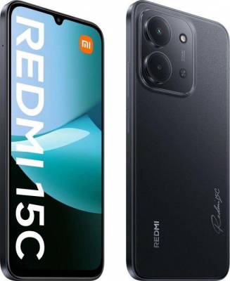 Смартфон Xiaomi Redmi 15C 4/128GB Midnight Black  (Полуночный чёрный)  NFC