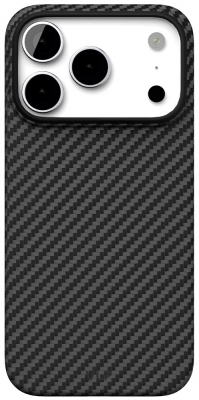 Чехол ультратонкий кевларовый VLP Kevlar Case с поддержкой MagSafe для iPhone 17 Pro Max (черный)