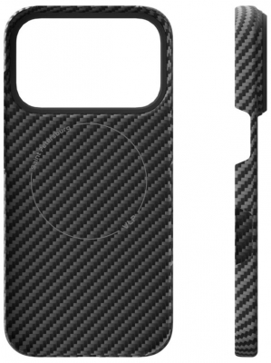 Чехол ультратонкий кевларовый VLP Kevlar Case с поддержкой MagSafe для iPhone 17 Pro Max (черный)