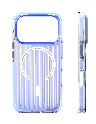 Чехол накладка VLP Pulse Case с поддержкой MagSafe для iPhone 17 Pro Max (синий)