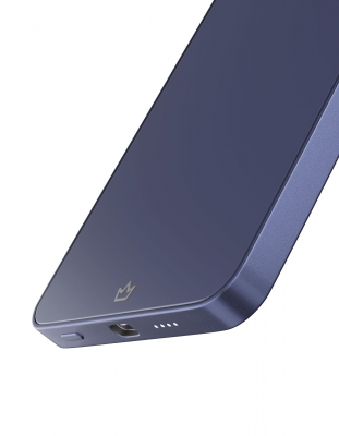 Металлический Внешний аккумулятор VLP Diamond Energy с поддержкой Magsafe  Qi2/SSB 5000mAh/3A/USB-C/CCC (темно-синий)