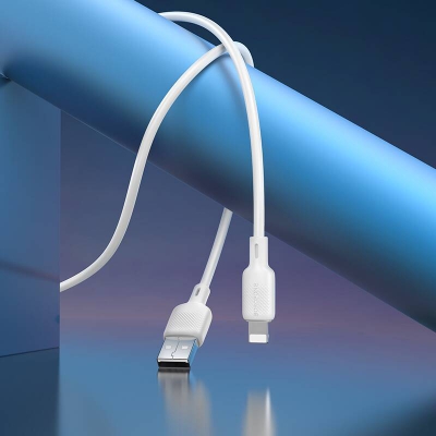 Кабель USB-A to Lightning BOROFONE BX113 2,4A 1м (белый)
