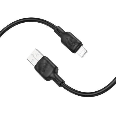 Кабель USB-A to Lightning BOROFONE BX113 2,4A 2м (черный)