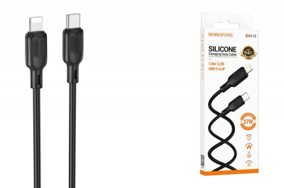 Кабель Type-C to Lightning BOROFONE BX113 Lenny 2,4A 1м (черный)