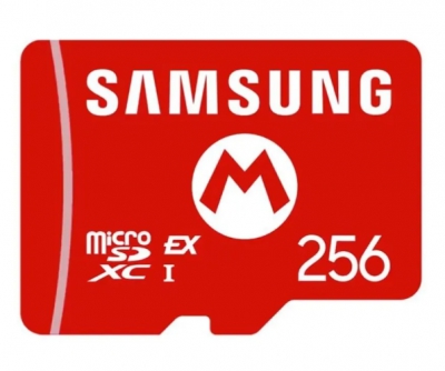 Эксклюзивная карта памяти microSDXC Express Samsung For Nintendo Switch 2 NSW2SSDE256G 256Gb (красная)
